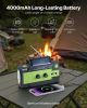 VEVOR Emergency Weather Radio, 4000mAh Battery, FM-AM-WB-NOAA  Alert Solar Hand Crank Emergency Radio, USB Charging Cable