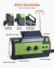 VEVOR Emergency Weather Radio, 4000mAh Battery, FM-AM-WB-NOAA  Alert Solar Hand Crank Emergency Radio, USB Charging Cable