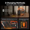 Flashfish P66A 200W Solar Generator, Portable Power Station Battery Pack with AC/USB/DC Output