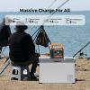 Flashfish P66A 200W Solar Generator, Portable Power Station Battery Pack with AC/USB/DC Output