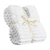 Fleece Throw Blanket Super Soft Lightweight Plush Warm 50x60 Inch White