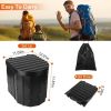 Foldable Porta Potty for Travel Camping Boating Hiking Cleanable w Lid Carry Bag 1 Roll Garbage Bags