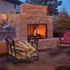 Foldable Firewood Log Rack, Steel Wood Storage Holder