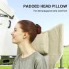 Outsunny Folding Rocking Camping Chairs, Portable Chairs, Headrest, Cooler Bag, Cup Holder, Carry Bag, 2 Pack, Cream