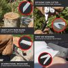 Heavy Duty Multitool, Military Grade Stainless Steel, Deep Profile Blade; First Aid Scissors; Sturdy Pliers; Cord Cutter; 18 Locking Tools
