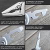 Heavy Duty Multitool, Military Grade Stainless Steel, Deep Profile Blade; First Aid Scissors; Sturdy Pliers; Cord Cutter; 18 Locking Tools