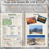 Hiking Planner-Outdoor Adventure Journal, A5 Spiral Logbook, Gear Checklist, Peak Tracker, Route Map, Safety Tips