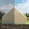 Outsunny Inflatable Camping Tent w/Hand Air Pump, with Mesh Windows and Dual Zipper Doors
