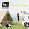 Outsunny Inflatable Camping Tent w/Hand Air Pump, with Mesh Windows and Dual Zipper Doors