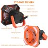 Portable Hanging Lantern Tent Fan 10000mAh Battery Power, USB Rechargeable, 4 Light, 3 Wind Modes, Emergency Power Bank