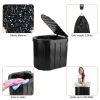 Portable Camping Toilet for Adults, Folding Toilet with Lid, Carry Bag, 1 Roll Garbage Bags