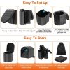Portable Camping Toilet for Adults, Folding Toilet with Lid, Carry Bag, 1 Roll Garbage Bags