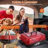 Portable Charcoal Folding BBQ Grill, Outdoor Tabletop Barbecue Smoker with Lid for Backyard, Camping, Picnics