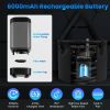 Portable Shower for Outdoors-IPX7 6000mAh Rechargeable Pump-Filtered Shower Head with 20L Bucket