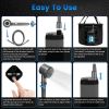 Portable Shower for Outdoors-IPX7 6000mAh Rechargeable Pump-Filtered Shower Head with 20L Bucket
