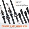 VEVOR Ratchet Tie Down Straps (4PK), 5208 lb Max Break Strength, Includes 4 Premium 1.6" x 8' Rachet Tie Downs with Padded Handles