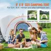 VEVOR SUV Camping Tent, 8'x8' Attachment with Double Rain Layer and Carry Bag, 6-8 People