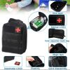 Universal Tactical Vehicle Back Seat Organizer with 3 Detachable Pouches