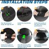 Universal Tactical Vehicle Back Seat Organizer with 3 Detachable Pouches