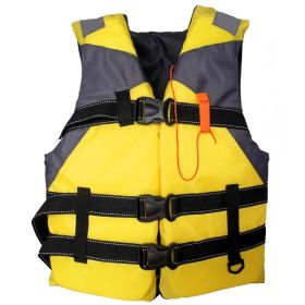1pc Adult Portable Breathable Inflatable Life Vest; Life Vest For Water Sports Safety (Color: Yellow)
