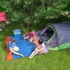 3 People Sleeping Bag, Lightweight Water Resistant Cotton Liner Cold Warm Weather 3 Season w/ Sack