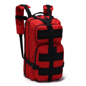 Outdoor Tactical Bag Camping Sports Hiking Backpack EDC (Color: Red)