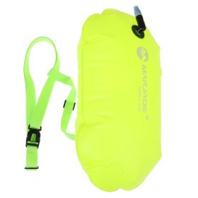 Inflatable Swim Buoy; Swim Float Bag, Airbag, Tow Float, Buoyancy For Open Water Swimming (Color: Yellow)
