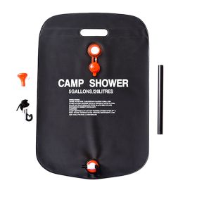 20L or 40L Outdoor Portable PVC Shower Bag Water Bag; Camping Hiking Backpacking (Capacity: 20L)