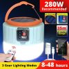 Solar LED Lamp; USB Rechargeable Light Camping Battery Powered Lantern