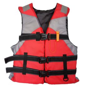 1pc Adult Portable Breathable Inflatable Life Vest; Life Vest For Water Sports Safety (Color: Red)