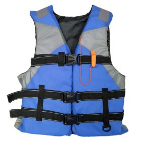 1pc Adult Portable Breathable Inflatable Life Vest; Life Vest For Water Sports Safety (Color: Blue)