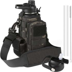 Votagoo Tactical Water Bottle-32 Oz (Color: Dark Camo)