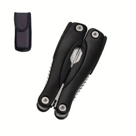"Outdoor Multi-Function Pliers - Complete Camping/Hiking Tool with Protective Sheath" (Color: Black camping outdoor)