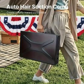 Barbecue Charcoal Grill Folding Portable, Windproof and thickened tool box design, durable, foldable structure lightweight and compact (Color: Black)