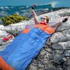 3 People Sleeping Bag, Lightweight Water Resistant Cotton Liner Cold Warm Weather 3 Season w/ Sack