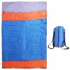 3 People Sleeping Bag, Lightweight Water Resistant Cotton Liner Cold Warm Weather 3 Season w/ Sack