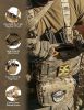 Chest Rig Molle Modular Micro Fight Chest Rigs Adjustable & Detachable with 5.56/7.62 Magazine Pouch