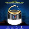Solar LED Lamp; USB Rechargeable Light Camping Battery Powered Lantern